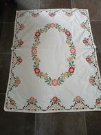 Prachtig vintage geborduurd tafelkleed., Ophalen, Zo goed als nieuw, Rechthoek, Binnen
