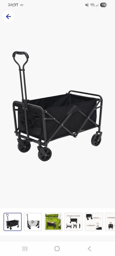 Nieuwe Opvouwbare Bolderkar - Nooit Gebruikt!, Caravans en Kamperen, Bolderkarren, Nieuw, Opvouwbaar, Ophalen