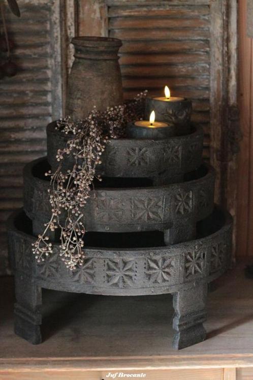 Chakki tafel 'antique black', Huis en Inrichting, Woonaccessoires | Overige, Nieuw, Ophalen of Verzenden