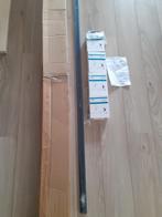 Zwarte verlichtingrail met 4 cilinder-spots +connector, Ophalen, Halogeen, Landelijk modern, Metaal of Aluminium