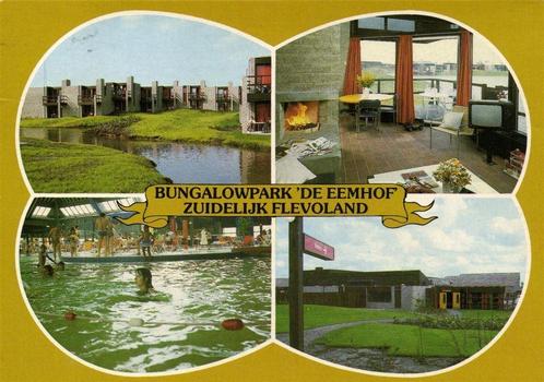 Bungalowpark De Eemhof - Zuidelijk Flevoland - 4 afb - 1981, Verzamelen, Ansichtkaarten | Nederland, Gelopen, Overijssel, 1980 tot heden