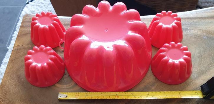 Rode schalen of toetjes/pudding vormen kunststof nieuw Kerst, Huis en Inrichting, Keuken | Potten en Pannen, Nieuw, Overige typen