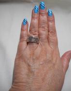 Zilveren modernist ring maat 17 nr.1424, Verzenden, Zo goed als nieuw, 17 tot 18, Dame