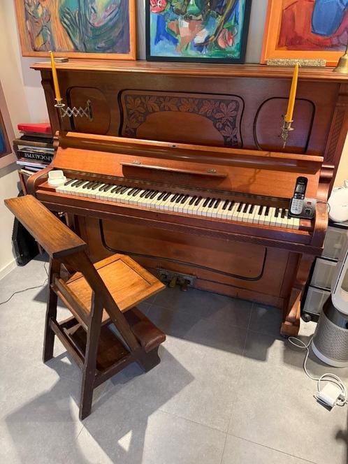 Sfeervolle piano (Wilhelm Spaethe), Muziek en Instrumenten, Piano's, Gebruikt, Piano, Bruin, Ophalen