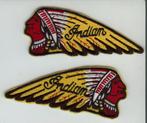 INDIAN logo patches set van 2 voor Scout Four FTR Chief 741, Verzenden, Nieuw
