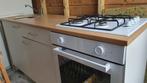 Keukenblok 180x60 oven gasfornuis, 4 kookzones, Vrijstaand, Zo goed als nieuw, 45 tot 60 cm