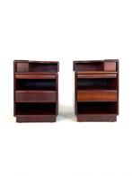 Set van 2 vintage nachtkastjes, Skovby Møbelfabrik ‘70, Huis en Inrichting, Ophalen of Verzenden, Zo goed als nieuw, 45 tot 65 cm