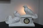 Art Deco groot Beeld/Klok Vogels keramiek/plateel AANBIEDING