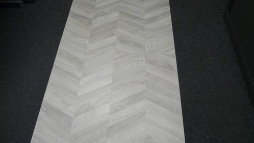 PVC vloer grijs/bruin inhoud 3.763 m2 Hongaarse punt, Huis en Inrichting, Stoffering | Vloerbedekking, Nieuw, Overige typen, Bruin