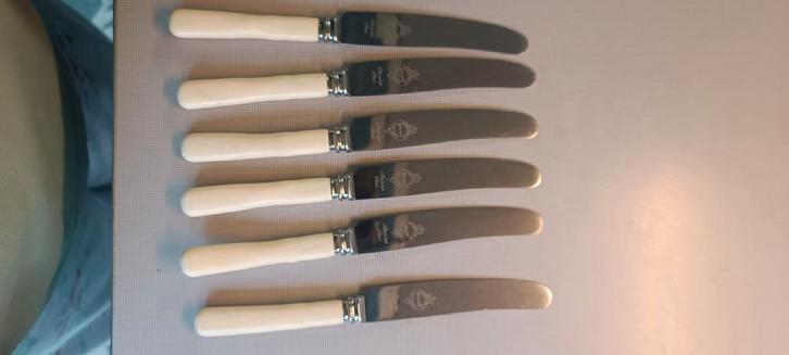 Kleine messen Sheffield Cutlery England Art Deco, Huis en Inrichting, Keuken | Bestek, Gebruikt, Rvs of Chroom, Ophalen of Verzenden