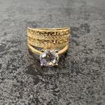 14 karaat gouden ring versace model dames, Ophalen of Verzenden, Zo goed als nieuw, Goud, Dame