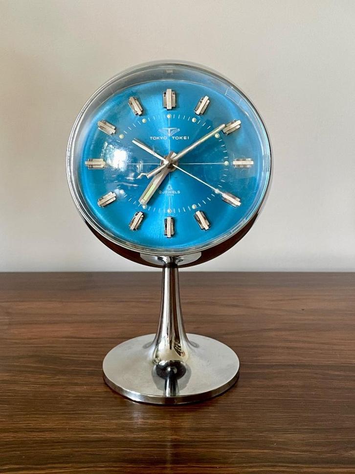 70s Vintage Retro originele tafelklok opwindklok wekker, Witgoed en Apparatuur, Wekkers, Gebruikt, Analoog, Ophalen of Verzenden