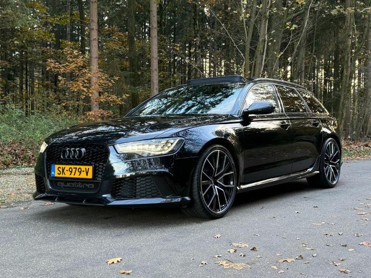 Audi RS6 Avant 4.0 V8T 879 pk Stage 3 MYTHOS/PANO/KERAMISCH, Auto's, Audi, Bedrijf, RS6, 4x4, Achteruitrijcamera, Adaptieve lichten