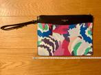 L.K. Bennett London, leder clutch - zwart + multi-kleuren, Ophalen of Verzenden, Zo goed als nieuw, Overige kleuren, Avondtasje