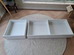 Ikea bedlades, 2x set van 2, Ophalen, Gebruikt, Eenpersoons, Wit