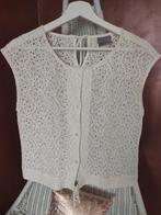 Vero Moda - Broderie top wit - mt s, Verzenden, Vero Moda, Wit, Gedragen
