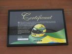 Ayrton Senna Racing Car Collection Certificaat, Hobby en Vrije tijd, Modelauto's | 1:43, Ophalen of Verzenden, Zo goed als nieuw