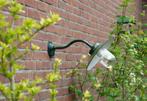 buiten lamp stallamp koerlamp franse lamp terraslamp emaille, Ophalen of Verzenden, Gebruikt, Glas