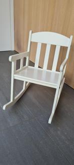 Ikea Sundvik witte, houten kinderschommelstoel, Ophalen of Verzenden, Zo goed als nieuw, Stoel(en)