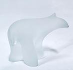 Eneryda glas - Art glass - witte polar beer, Antiek en Kunst, Antiek | Glas en Kristal, Ophalen of Verzenden