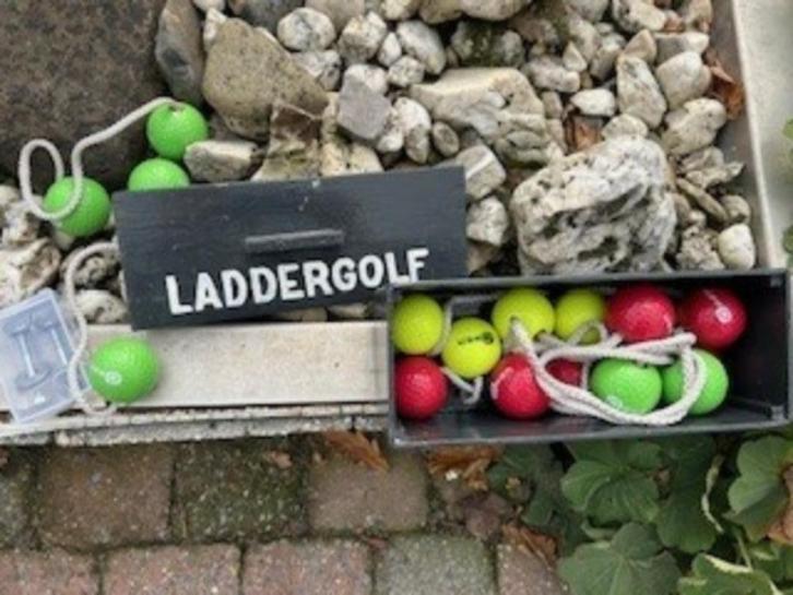 Laddergolf Spel houten versie - MoVe-Spellenverhuur, Hobby en Vrije tijd, Gezelschapsspellen | Bordspellen, Zo goed als nieuw