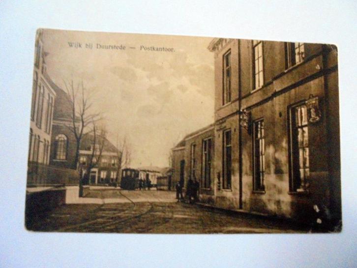 Wijk bij Duurstede. Stoomtram. Postkantoor. Pastorie. 1925., Verzamelen, Ansichtkaarten | Nederland, Gelopen, Utrecht, 1920 tot 1940