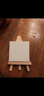 12 Mini Canvasjes op Ezeltje - 5cm, Hobby en Vrije tijd, Schilderen, Ophalen of Verzenden, Nieuw, Doek