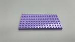 SB2249 Lego grond/ bouwplaat 8x16 licht paars 2 stuks, lego, Ophalen of Verzenden, Zo goed als nieuw