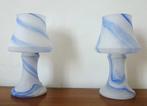 Vintage set tafellampen Murano 70's Mid-Century mushroom, Huis en Inrichting, Lampen | Tafellampen, Ophalen of Verzenden, Gebruikt
