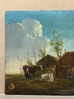 Schilderij op  houten paneel., Ophalen of Verzenden