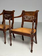 Set van 2 Koloniale stoelen 19e eeuw, Ophalen