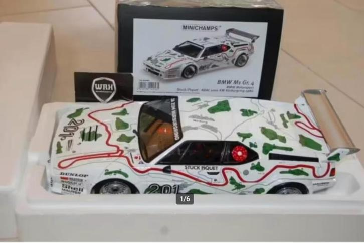 SALE !! 1:12 BMW M1 ADAC #201 STUCK Minichamps in doos WRH, Hobby en Vrije tijd, Modelauto's | 1:5 tot 1:12, Zo goed als nieuw