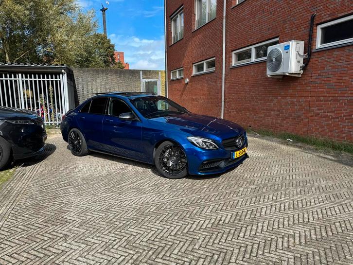 Mercedes-Benz C-Klasse C63 4.0 350KW Speedshift 2017 Blauw, Auto's, Mercedes-Benz, Bedrijf, C-Klasse, 360° camera, ABS, Achteruitrijcamera
