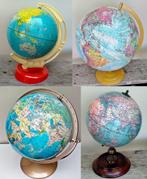 4x Antieke / Oude Globe Aardbol Wereldbol - Zie Omschrijving, Huis en Inrichting, Woonaccessoires | Wereldbollen, Ophalen of Verzenden