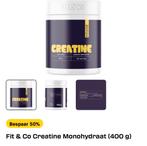 Fit&Co creatine monohydrate 400g, Ophalen, Nieuw, Poeder of Drank