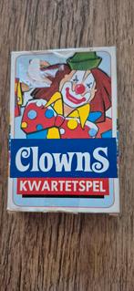 Vintage Clowns Kwartetspel - Fleuril, Vijf spelers of meer, Ophalen of Verzenden, Gebruikt, Fleuril