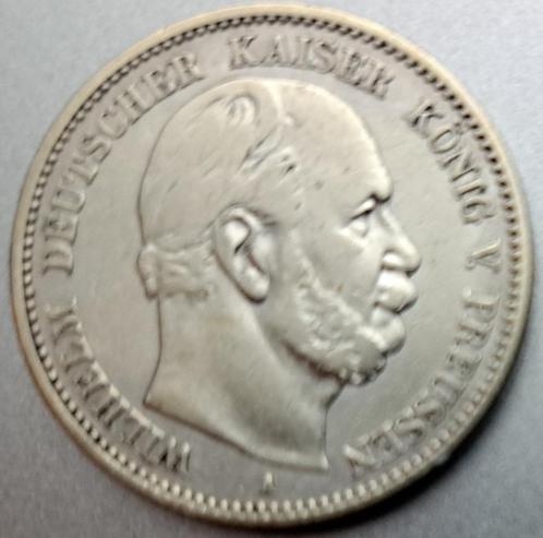 Preussen, 2 Mark 1876 A - zilver, Postzegels en Munten, Munten | Europa | Niet-Euromunten, Losse munt, Duitsland, Zilver, Ophalen of Verzenden