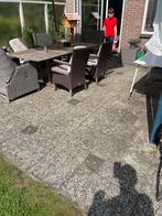 Gratis afhalen 40m2 grindtegels, Tuin en Terras, Tegels en Klinkers, Ophalen, Gebruikt, 10 m² of meer, Beton