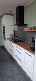 Keuken met eiland (zie foto's) 2e hands, Huis en Inrichting, Ophalen, Gebruikt, Overige materialen, Wit