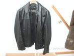 BOSS Lederen jack, Kleding | Heren, Maat 52/54 (L), Zwart, Ophalen of Verzenden, Zo goed als nieuw