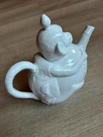 Theepot van Zara Home wit met aap en bloemen nieuw, Overige typen, Nieuw, Ophalen of Verzenden, Overige stijlen