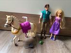 Disney Rapunzel barbie complete set incl paard, Ophalen of Verzenden, Zo goed als nieuw, Barbie