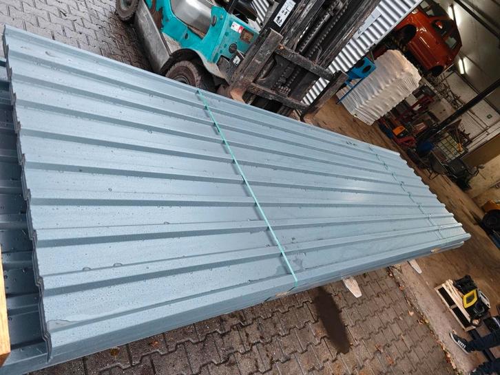 Damwandplaten Antraciet Nieuw, Doe-het-zelf en Verbouw, Dakpannen en Dakbedekking, Nieuw, Dakplaat of Dakpanplaat, Metaal, Grijs