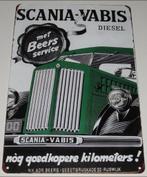 SCANIA - VABIS : Metalen Bord Scania - Vabis Diesel - Beers, Verzamelen, Verzenden, Nieuw, Auto's