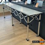 Scharniertafel / Tafel aluminium 280 x 53 x 94 cm | Inklapba, Muziek en Instrumenten, Zo goed als nieuw