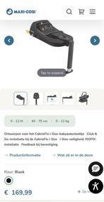 Maxi Cosi, Nieuw, Ophalen of Verzenden, Isofix, 0 t/m 13 kg