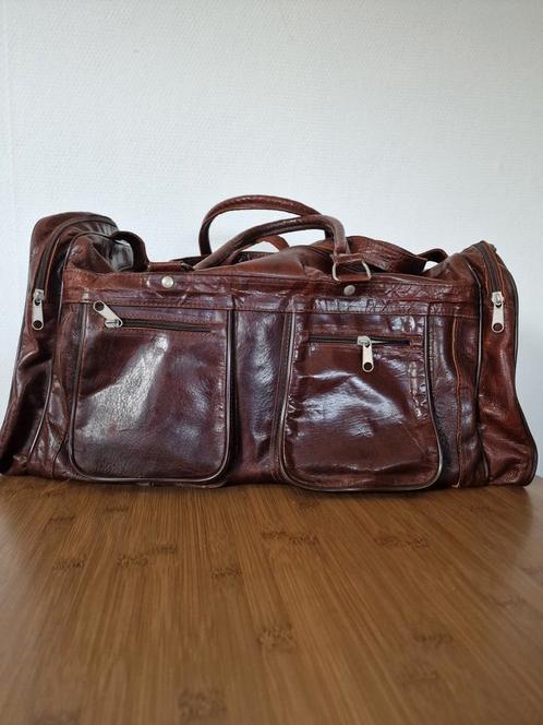 Leren duffel tas, Sieraden, Tassen en Uiterlijk, Tassen | Reistassen en Weekendtassen, Zo goed als nieuw, Ophalen of Verzenden