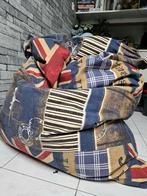 Zitzak met stoere print, Huis en Inrichting, Zitzakken, Ophalen, Zo goed als nieuw