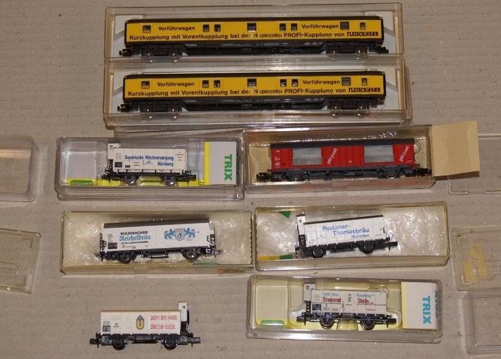 N spoor verzameling, Hobby en Vrije tijd, Modeltreinen | N-Spoor, Zo goed als nieuw, Treinset, Gelijkstroom, Fleischmann, Ophalen