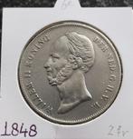 2,5 Gulden 1848 6e ( Zfr ), Postzegels en Munten, Munten | Nederland, Zilver, Ophalen of Verzenden, Losse munt, 2½ gulden